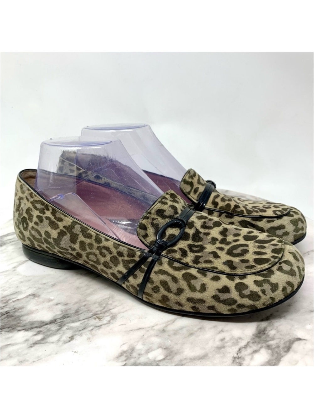 Beautifeel Animal Print Suede Comfort Loafers 40 Leopard Soft Classic Academia